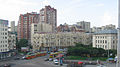 View from the shoppingcentre Ukrayina